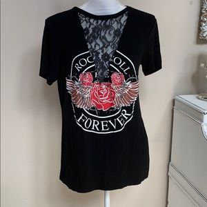 Brandy Blue rock roll forever shirt size large